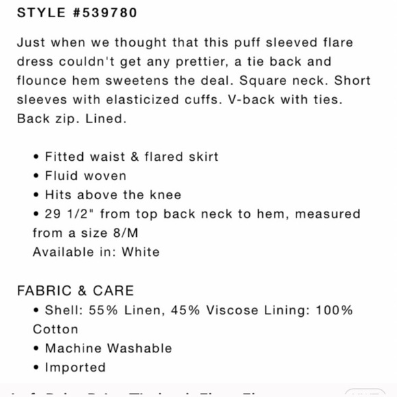 Loft Palm Beach Tie Back Flare Dress 2 4 6 - Picture 13 of 13